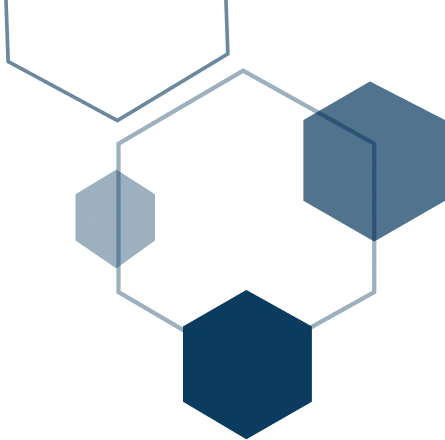 Cluster of hexagons