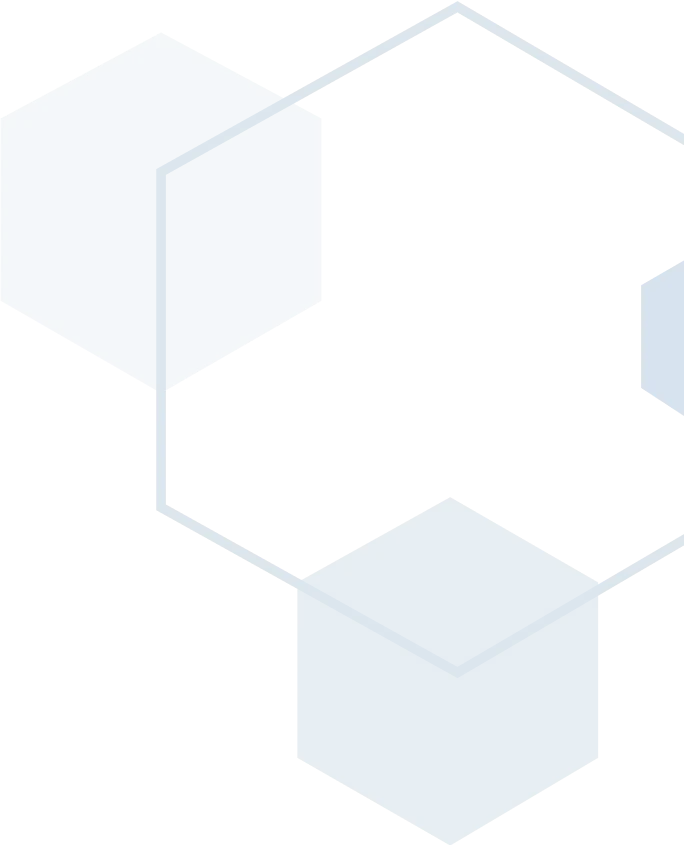 cluster of hexagons