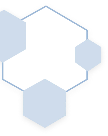 Cluster of hexagons