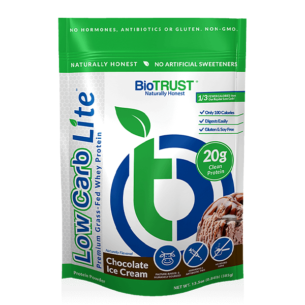 Low Carb Lite Protein Powder Chocolate Ice Cream Packaging